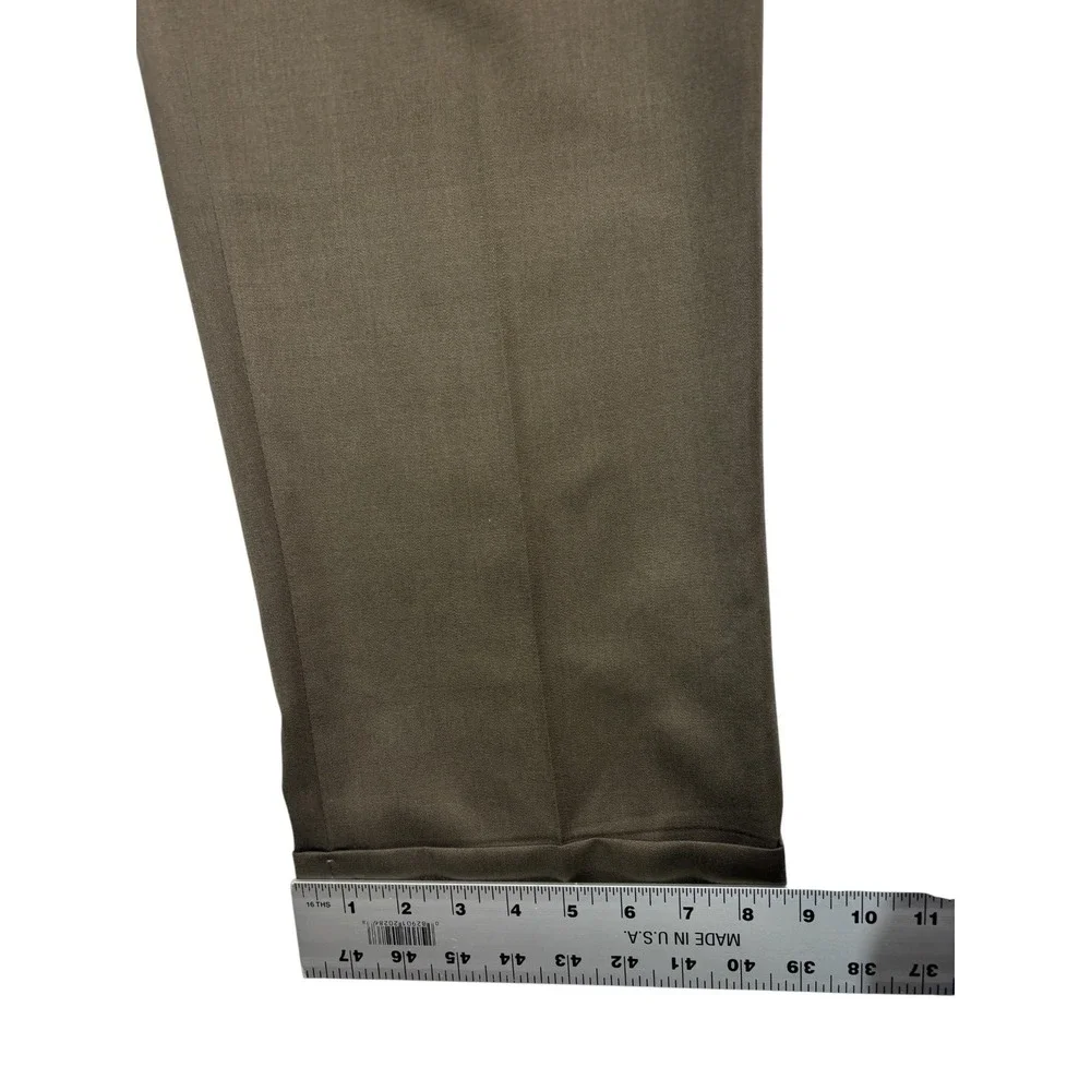 vtg 90s Polo Ralph Lauren 34x32 Olive Green Pants Trousers High Waisted Pleated